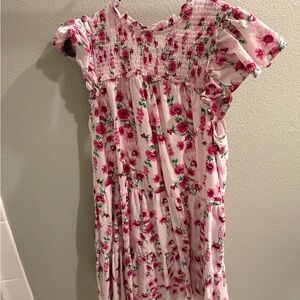 Crown & Ivy Pink Floral Midi Dress